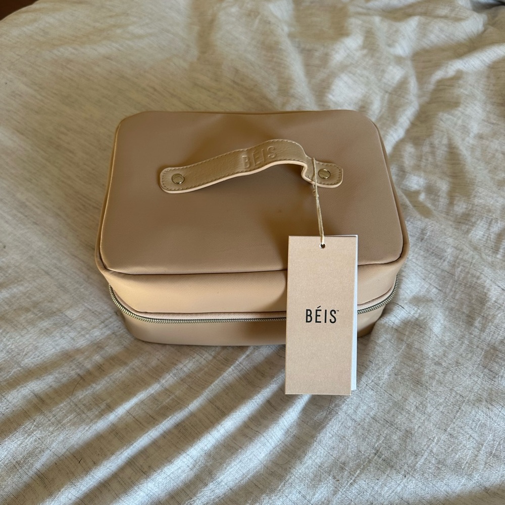 BEIS Hanging Cosmetic Case in Beige